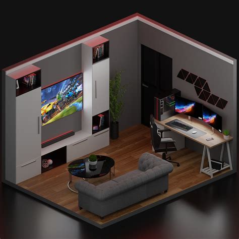 gaming room ideas 3d
